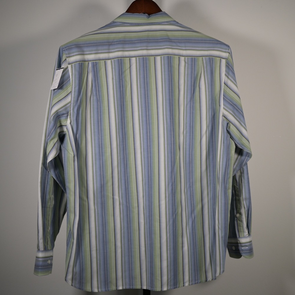 Tommy Bahama Del Coco Stripe Pima Cotton Shirt Mens XL Blue Green T220491 NEW - Picture 9 of 11